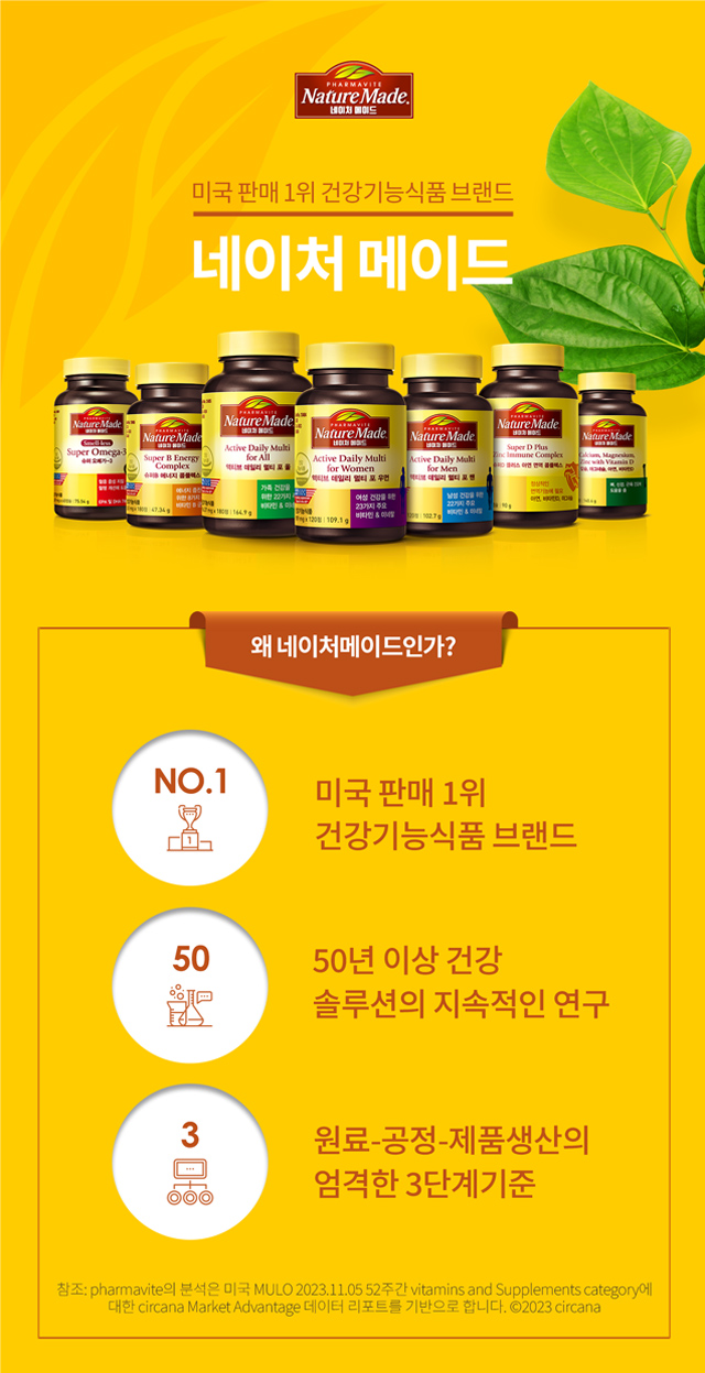 미국 판매 1위 건강기능식품 브랜드